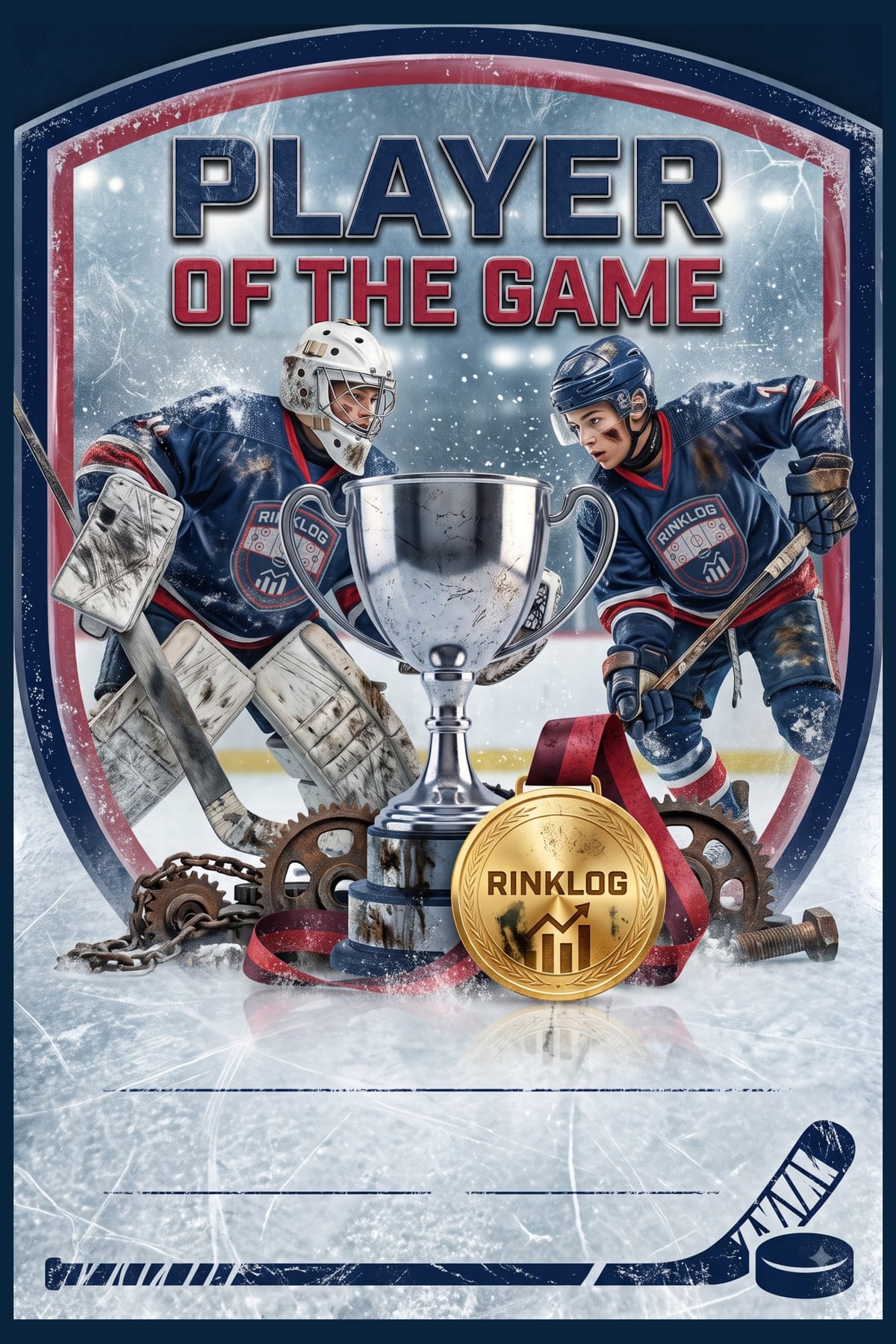 RinkLog Player of the Game card